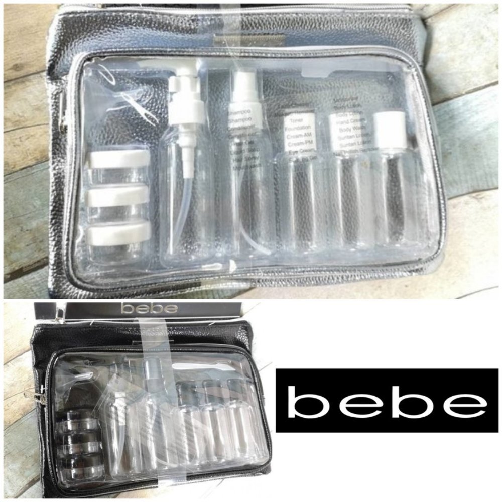 bebe 11pcs bottle Travel/Makeup/Weekender Organize